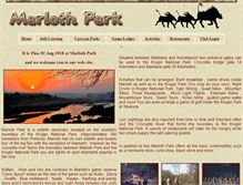 Tablet Screenshot of marlothpark.com